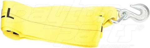 Dayton Parts DC23109405 Winch Strap - 4 In. X 5 Ft. With Grab Hook