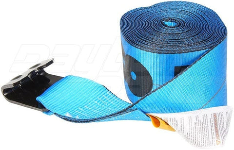 Dayton Parts DC23134430 Blue Winch Strap With Flat Hook - 4 In. X 30 Ft.