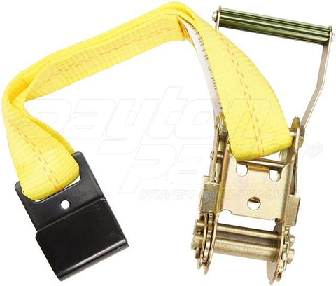 Dayton Parts DC23400227Q 27 Ft. Ratchet Strap With Flat Hooks