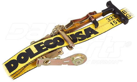 Dayton Parts DC26530227 Ratchet Strap With Flat Hooks Dorapid Ratchet Buckle - 2 Ft. X 27 Ft.