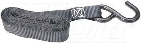 Dayton Parts DC38000005 Ratchet Buckle Strap Assembly With Vinyl S-Hooks - 1 In. X 10 Ft.