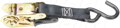 Dayton Parts DC38000005 Ratchet Buckle Strap Assembly With Vinyl S-Hooks - 1 In. X 10 Ft.