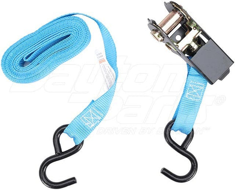 Dayton Parts DC38000020 Heavy Duty Ratchet Strap With Vinyl Coasted S Hooks