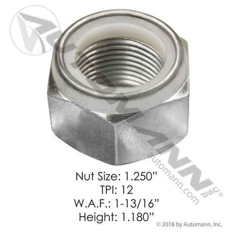 Automann EN110 Elastic Stop Nut 1-1/4in-12