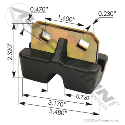 Automann HLK2005 Hood Support Bushing Freightliner