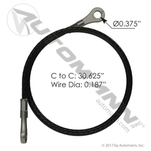 Automann HLK2028 Hood Cable Freightliner