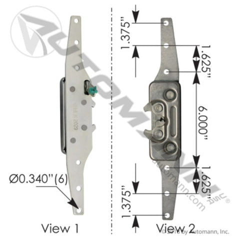 Automann HLK2029 Cabin Latch Assembly LH Freightliner