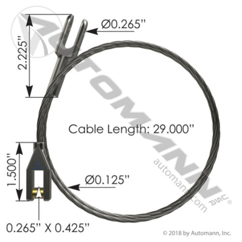 Automann HLK2036 Hood Cable IHC