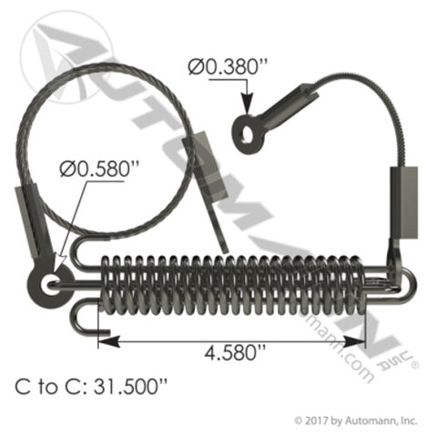 Automann HLK2045 Hood Cable Mack
