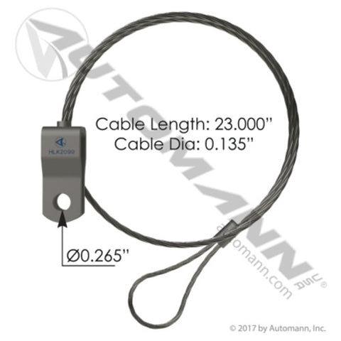 Automann HLK2099 Hood Cable Kenworth