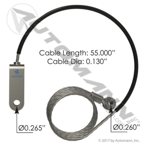 Automann HLK2169 Hood Cable Kenworth