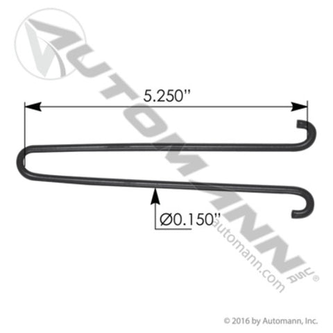 Automann HLK2170 Hood Cable Spring Hook IHC/Ford