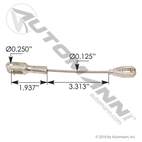 Automann HLK2200 Hood Cable 6.5in IHC