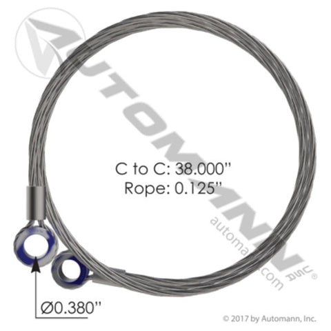 Automann HLK2214 Hood Cable Peterbilt