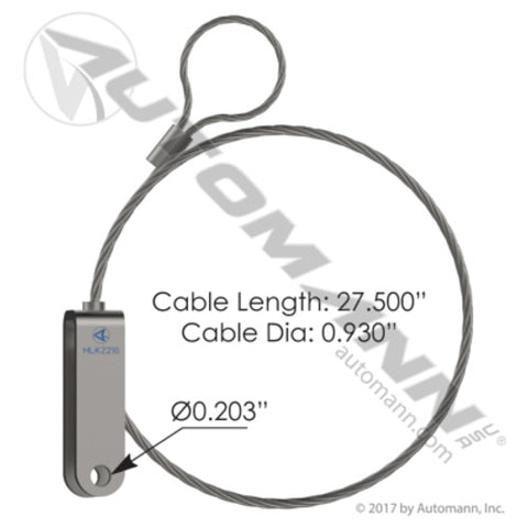 Automann HLK2216 Safety Cable Peterbilt