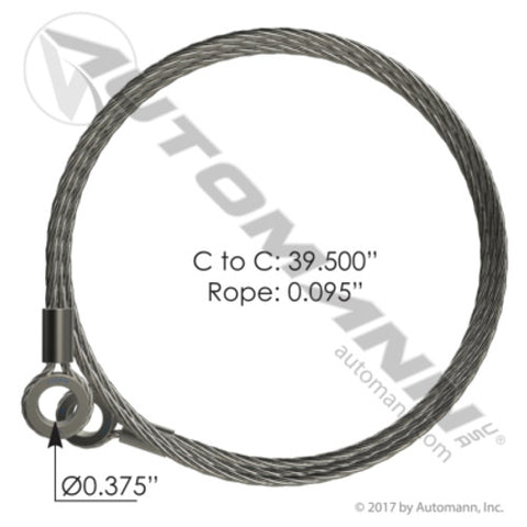 Automann HLK2217 Hood Cable Peterbilt