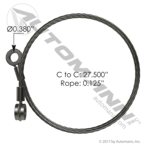 Automann HLK2219 Hood Cable Peterbilt