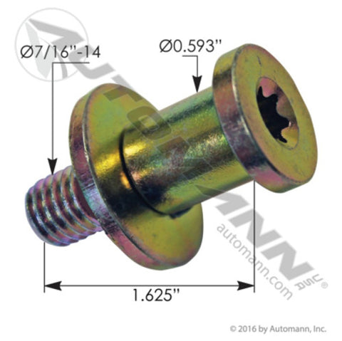 Automann HLK2374 Door Lock Striker Bolt IHC