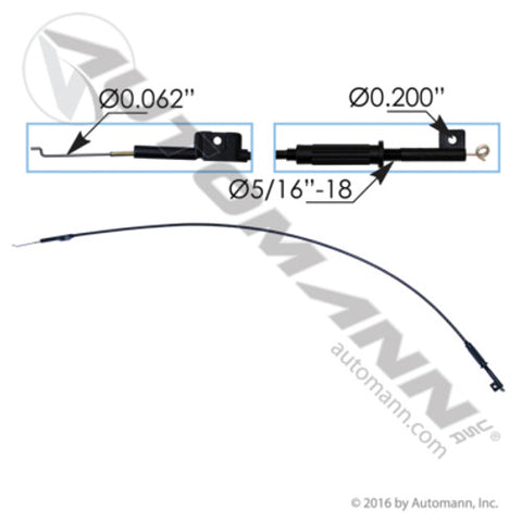 Automann HLK2375 Heater Control Cable Freightliner