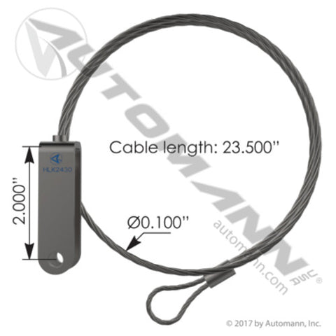 Automann HLK2430 Hood Cable Peterbilt