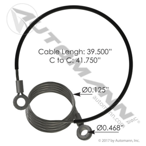Automann HLK2474 Hood Cable Stop Kenworth