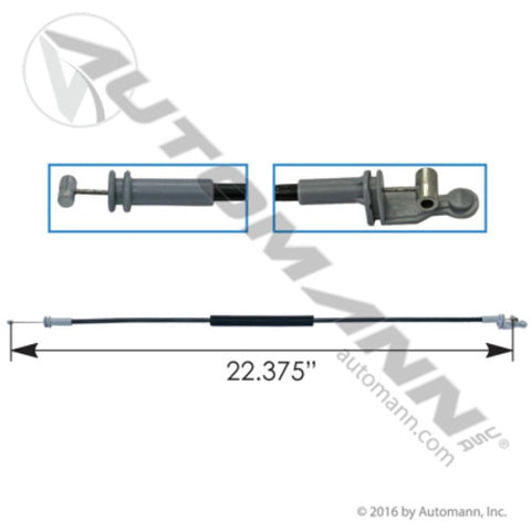 Automann HLK2597 Cable Door Latch Volvo