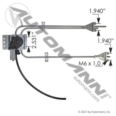 Automann HLK2726 Window Regulator RH Freightliner