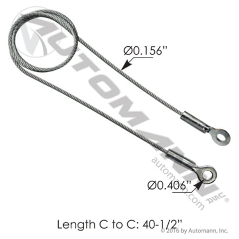 Automann HLK2747 Hood Cable Western Star