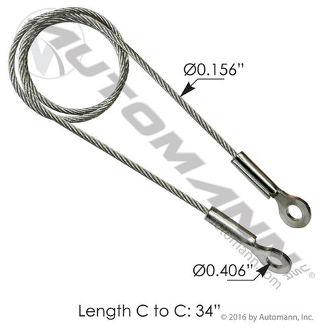 Automann HLK2749 Hood Cable Western Star