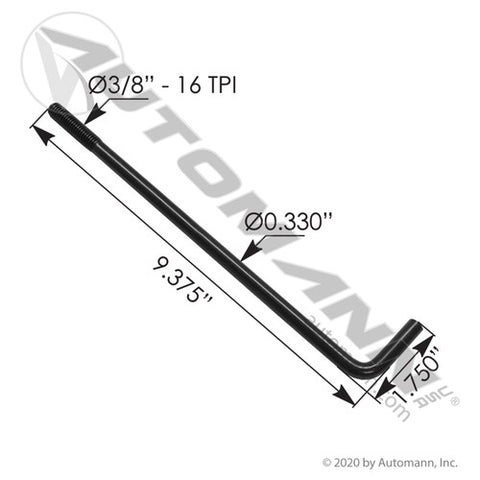 Automann HLK2992 Bolt; Battery Hold Down Freightliner M2