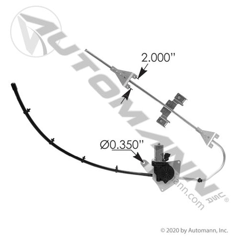 Automann HLK2993 Window Regulator Electric LH Freightline