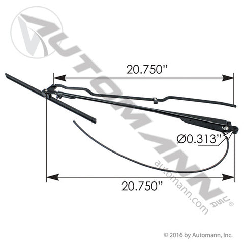 Automann HLK7017 Wiper Arm LH Kenworth