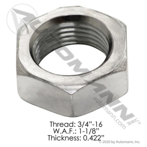 Automann JNF340 Jam Nut 3/4in-16