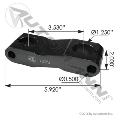 Automann M1225A Side Bar Aluminum Kenworth