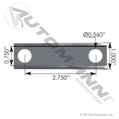 Automann M134702 Hood Pivot Bolt Lock Channel Peterbilt