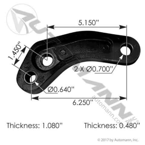 Automann M134706 Hood Pivot RH Peterbilt