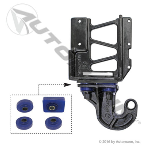 Automann M134730RUB Hood Pivot Assembly Poly RH Peterbilt