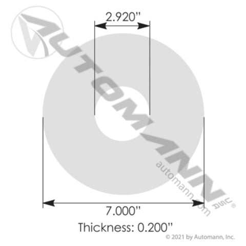 Automann M14718 Wear Pad Hendrickson