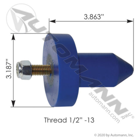 Automann M17402UB Hood Pin Poly Kenworth
