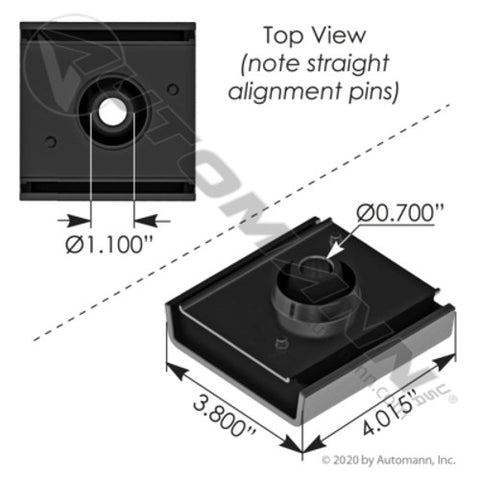 Automann M17450 Motor Mount Bushing Front IHC