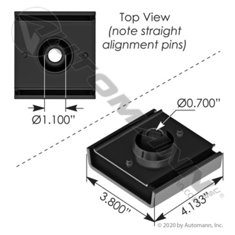 Automann M17451 Motor Mount Bushing Front IHC