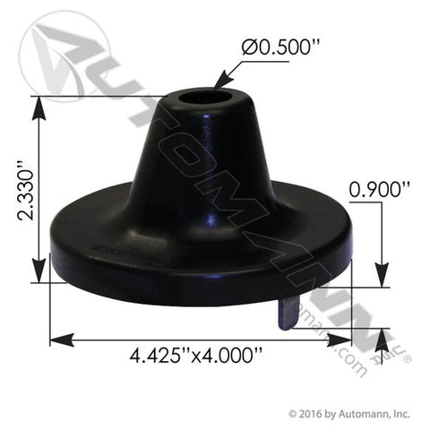 Automann M17455UB Hood Bumper Poly Freightliner P3