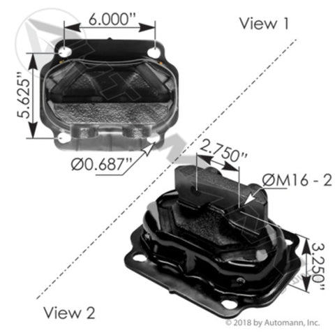 Automann M17495 Motor Mount Rear Kenworth