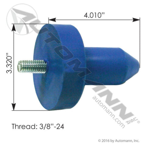 Automann M17527UB Hood Pin Bushing Poly Mack