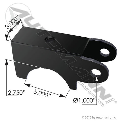 Automann M17718 Spring Seat 5in RND Axle 2-3/4in Hutch