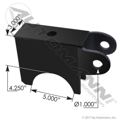 Automann M17721 Spring Seat 5in RND Axle 4-1/4in Hutch