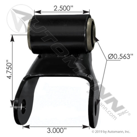 Automann M1793 Shackle 2-1/2in Spring Dodge