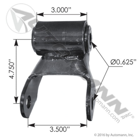 Automann M1795 Shackle 3in Spring Dodge