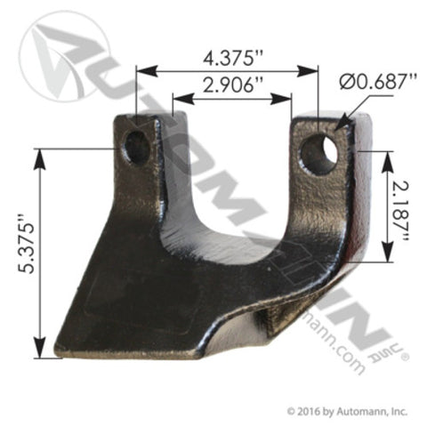 Automann M1894 T-Rod Bracket Offset Peterbilt