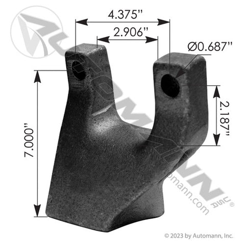 Automann M1895 T-Rod Mount Bracket Peterbilt